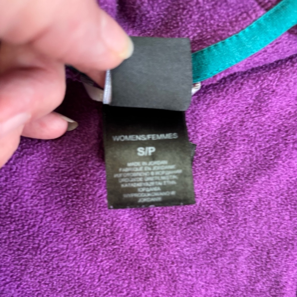 The North Face Women’s Small Purple Fleece Hoodie Jacket Full Zip Hooded - Picture 5 of 12